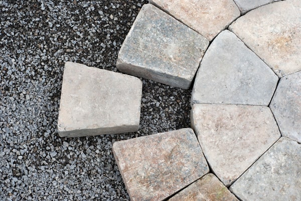 Use pavers to create unique designs and patterns.